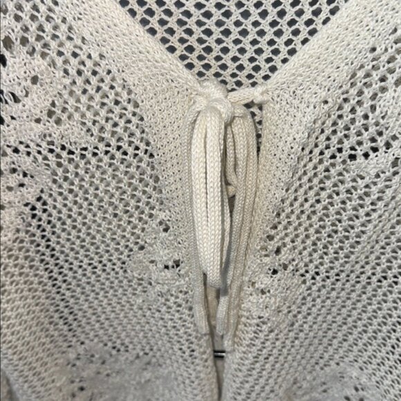 SHEIN Cream Open-Knit Cardigan - Picture 3 of 5